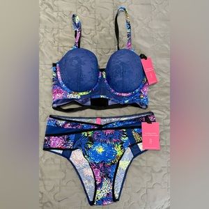 Victoria's Secret x Mary Katrantzou Lingerie Bra and Underwear Set Fashion Show